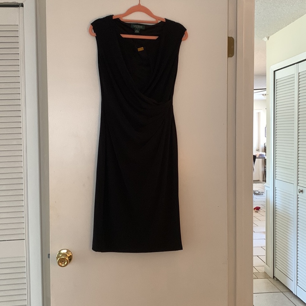 Lauren by Ralph Lauren Black Cocktail Dress Size 4